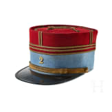 Two Kepi Caps for a French Cuirassier Officer and a French Officer of St. Cyr Cavalry School