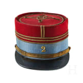 Two Kepi Caps for a French Cuirassier Officer and a French Officer of St. Cyr Cavalry School