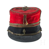 Two Kepi Caps for a French Cuirassier Officer and a French Officer of St. Cyr Cavalry School