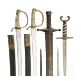 Kleine Sammlung Blankwaffen, 19./20. Jhdt.