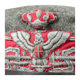 Feldgraues K&auml;ppi eines Generalmajors mit Hutschachtel, ab 1915