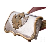 Kartusche, Ledertasche, Silberdose und Geh&auml;ngeteile