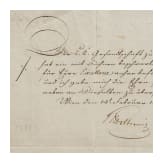Schreiben an Feldmarschall Bellegarde mit Autographen von Metternich und Radetzky, Wien, Februar/M&auml;rz 1812