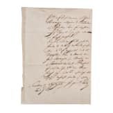 Feldmarschall Josef Wenzel Radetzky von Radetz (1766 - 1858) - eigenh&auml;ndiger Brief mit Unterschrift, datiert 3.7.1815