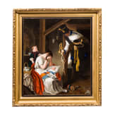 &Ouml;lgem&auml;lde "Todesnachricht", um 1840