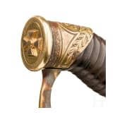 Schaschka M 1909 f&uuml;r Offiziere der russischen Dragoner mit massivem Goldkreuz
