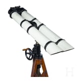 Gro&szlig;es Doppelfernrohr Zeiss 110 auf Holzstativ, 20. Jhdt.