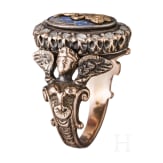 K&ouml;nig Ludwig II. von Bayern - Geschenkring mit gekr&ouml;nter Namenschiffre "L", um 1880