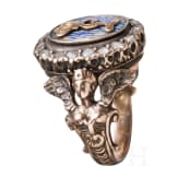 K&ouml;nig Ludwig II. von Bayern - Geschenkring mit gekr&ouml;nter Namenschiffre "L", um 1880