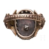 K&ouml;nig Ludwig II. von Bayern - Geschenkring mit gekr&ouml;nter Namenschiffre "L", um 1880