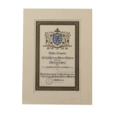 Prinz und Prinzessin Alfons von Bayern - neun Ehrenurkunden oder -diplome aus den Jahren 1898 - 1932 sowie vier weitere Ehrengaben