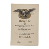 Prinz und Prinzessin Alfons von Bayern - neun Ehrenurkunden oder -diplome aus den Jahren 1898 - 1932 sowie vier weitere Ehrengaben