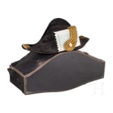 Oberamtsrichter Max Reischl - Zweispitz f&uuml;r Beamte mit Originalkoffer und Handschuhen, 1886 - 1912
