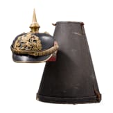 Helm f&uuml;r Offiziere der hessischen Infanterie, um 1910