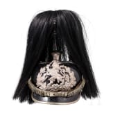 Helm f&uuml;r Offiziere im Garde-Dragoner-Regiment Nr. 23 oder im Leib-Dragoner-Regiment Nr. 24, mit Paradebusch, um 1910