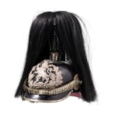 Helm f&uuml;r Offiziere im Garde-Dragoner-Regiment Nr. 23 oder im Leib-Dragoner-Regiment Nr. 24, mit Paradebusch, um 1910
