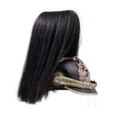 Helm f&uuml;r Offiziere im Garde-Dragoner-Regiment Nr. 23 oder im Leib-Dragoner-Regiment Nr. 24, mit Paradebusch, um 1910