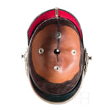 Helm f&uuml;r Offiziere im Garde-Dragoner-Regiment Nr. 23 oder im Leib-Dragoner-Regiment Nr. 24, mit Paradebusch, um 1910