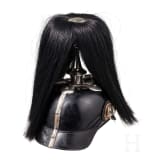 Helm f&uuml;r Offiziere im Garde-Dragoner-Regiment Nr. 23 oder im Leib-Dragoner-Regiment Nr. 24, mit Paradebusch, um 1910