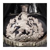 Helm f&uuml;r Offiziere im Garde-Dragoner-Regiment Nr. 23 oder im Leib-Dragoner-Regiment Nr. 24, mit Paradebusch, um 1910