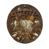 A Hessian Cartridge Box Plate, Louis IX (1719 - 1790), Landgrave of Hesse-Darmstadt