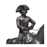 K&ouml;nig Friedrich II. von Preu&szlig;en - schwere Reiterfigur, 19./20. Jhdt.
