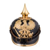 Helm M 1895 f&uuml;r Mannschaften der Linieninfanterie, datiert 1911