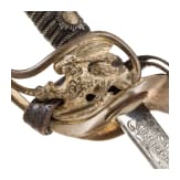 Pour le M&eacute;rite- und Eichenlaubtr&auml;ger Siegfried Graf zu Eulenburg - Geschenkdegen, datiert 1890