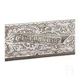 Pour le M&eacute;rite- und Eichenlaubtr&auml;ger Siegfried Graf zu Eulenburg - Geschenkdegen, datiert 1890