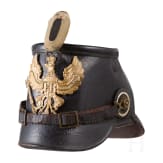 Tschako M 1895/97 f&uuml;r Mannschaften der J&auml;ger-Bataillone, datiert 1903