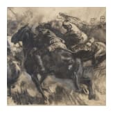 Angriff preu&szlig;ischer Kavallerie, deutsch, 1. H&auml;lfte 20. Jhdt.