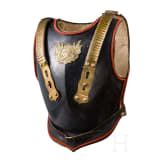 Schwarzer Paradek&uuml;rass M 1897 f&uuml;r Mannschaften im Regiment Garde du Corps, Trageweise ab 1912