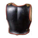 Schwarzer Paradek&uuml;rass M 1897 f&uuml;r Mannschaften im Regiment Garde du Corps, Trageweise ab 1912