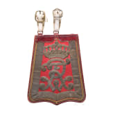 S&auml;beltasche f&uuml;r Offiziere des Leib-Garde-Husaren-Regiments oder der Husaren-Regimenter 6 und 7, um 1900