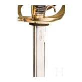 Pallasch M 1881 f&uuml;r Angeh&ouml;rige des Garde-Reiter-Regiments, Trageweise um 1910