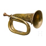 Signalhorn f&uuml;r die s&auml;chsische Infanterie im Ersten Weltkrieg, datiert 1915