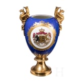 K&ouml;nig Wilhelm I. von W&uuml;rttemberg - gro&szlig;e KPM-Prunkvase, um 1850