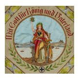 Fahne des Kriegervereins Eichelberg-Weiler, W&uuml;rttemberg, 1891 - 1913