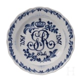 F&uuml;nf Meissen-Erinnerungsteller, Sachsen, 1. H&auml;lfte 20. Jhdt.