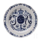 F&uuml;nf Meissen-Erinnerungsteller, Sachsen, 1. H&auml;lfte 20. Jhdt.