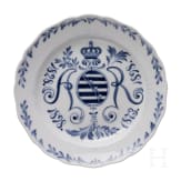 F&uuml;nf Meissen-Erinnerungsteller, Sachsen, 1. H&auml;lfte 20. Jhdt.
