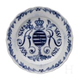 F&uuml;nf Meissen-Erinnerungsteller, Sachsen, 1. H&auml;lfte 20. Jhdt.
