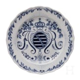 F&uuml;nf Meissen-Erinnerungsteller, Sachsen, 1. H&auml;lfte 20. Jhdt.