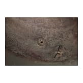 Stahlhelm M16 mit Tarnanstrich und Stirnschutzplatte