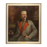 GFM Paul von Hindenburg (1847 - 1934) - gro&szlig;es Portraitgem&auml;lde in Uniform, 1918