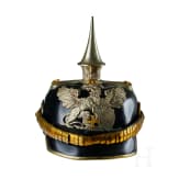 A helmet for Baden Dragoon Reserve Officers, with bush
