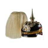 A helmet for Baden Dragoon Reserve Officers, with bush