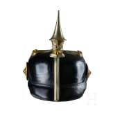 A helmet for Baden Dragoon Reserve Officers, with bush