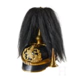 A helmet for IR 117 Hessian Officers, with bush