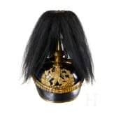 A helmet for IR 117 Hessian Officers, with bush